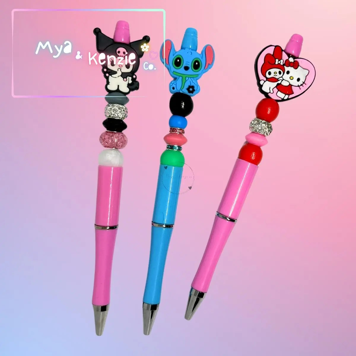 Handmade Pens Mya and Kenzie co