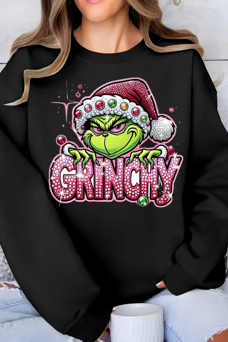 Extra Grinchy Crewneck Holiday Sweatshirt