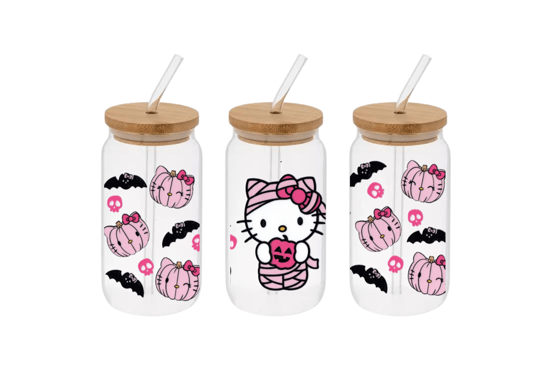 Hello Kitty Mummy Cup, Hello Kitty Mummy 16oz Libby Cup, Hello Kitty Mummy 16oz Libby Cup UV Wrap - Mya and Kenzie co