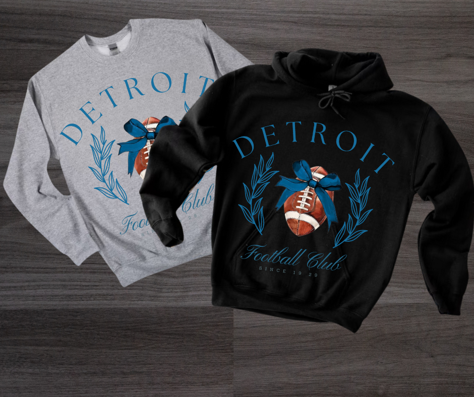 Detroit Lions apparel, Vintage Coquette Varsity football Club