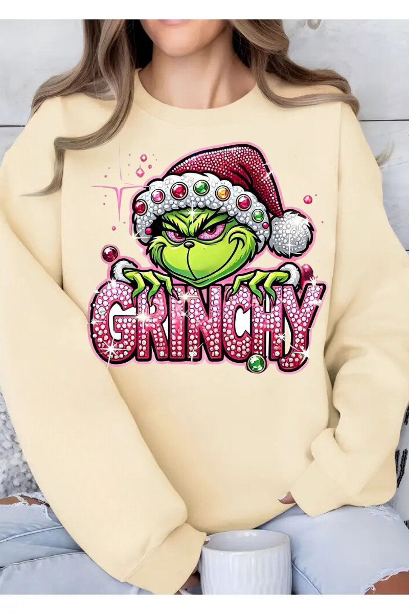 Extra Grinchy Crewneck Holiday Sweatshirt