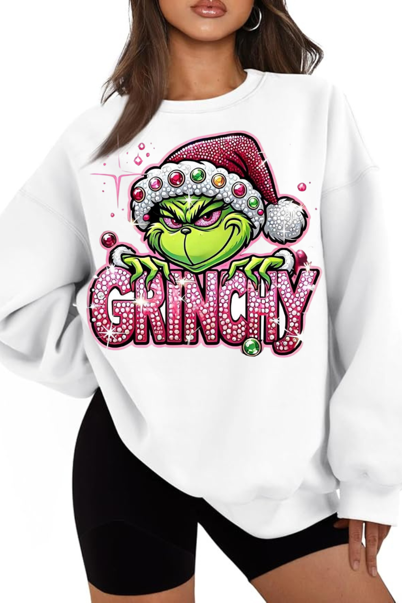 Extra Grinchy Crewneck Holiday Sweatshirt