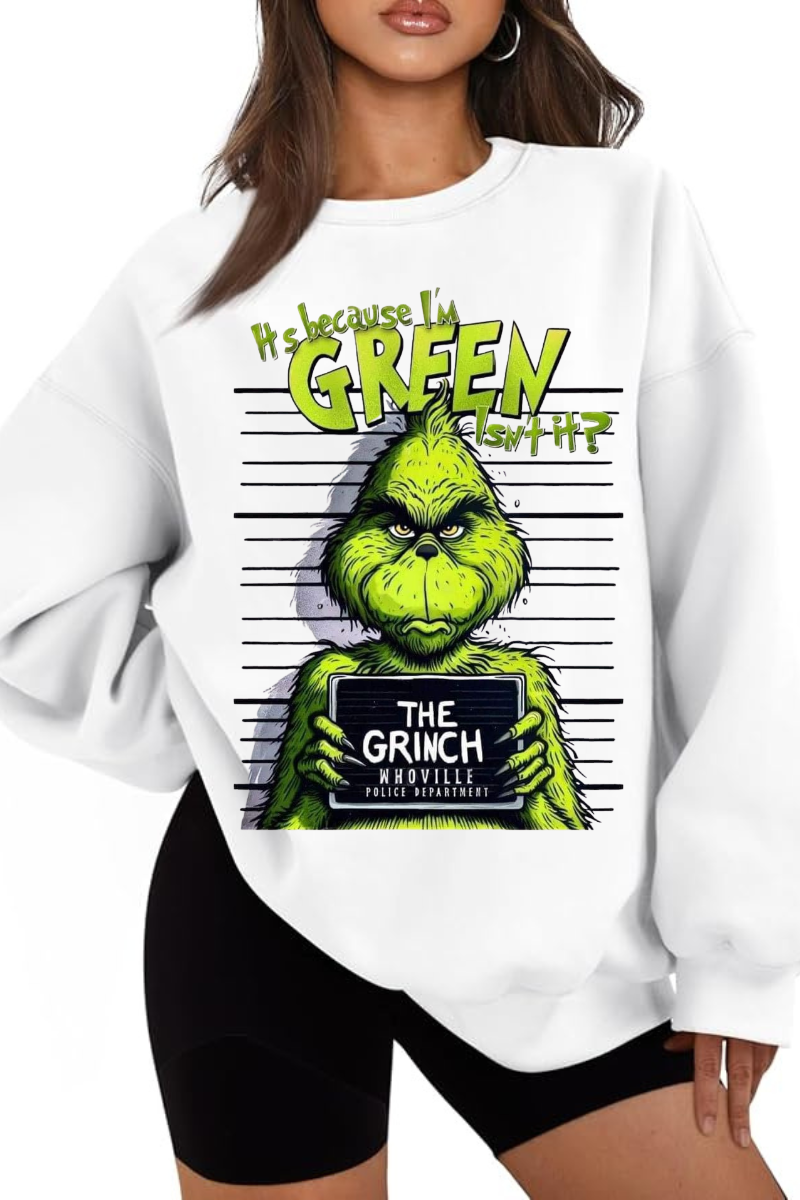 Grinch Crewneck Holiday Sweatshirt