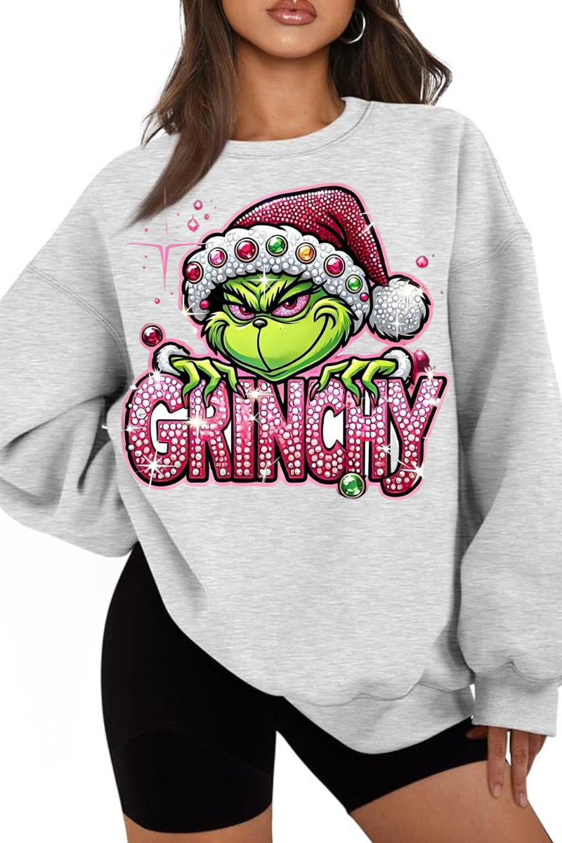 Extra Grinchy Crewneck Holiday Sweatshirt