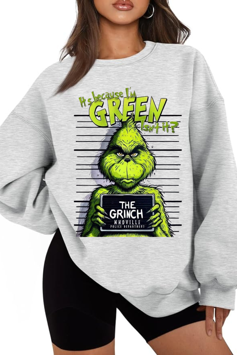 Grinch Crewneck Holiday Sweatshirt