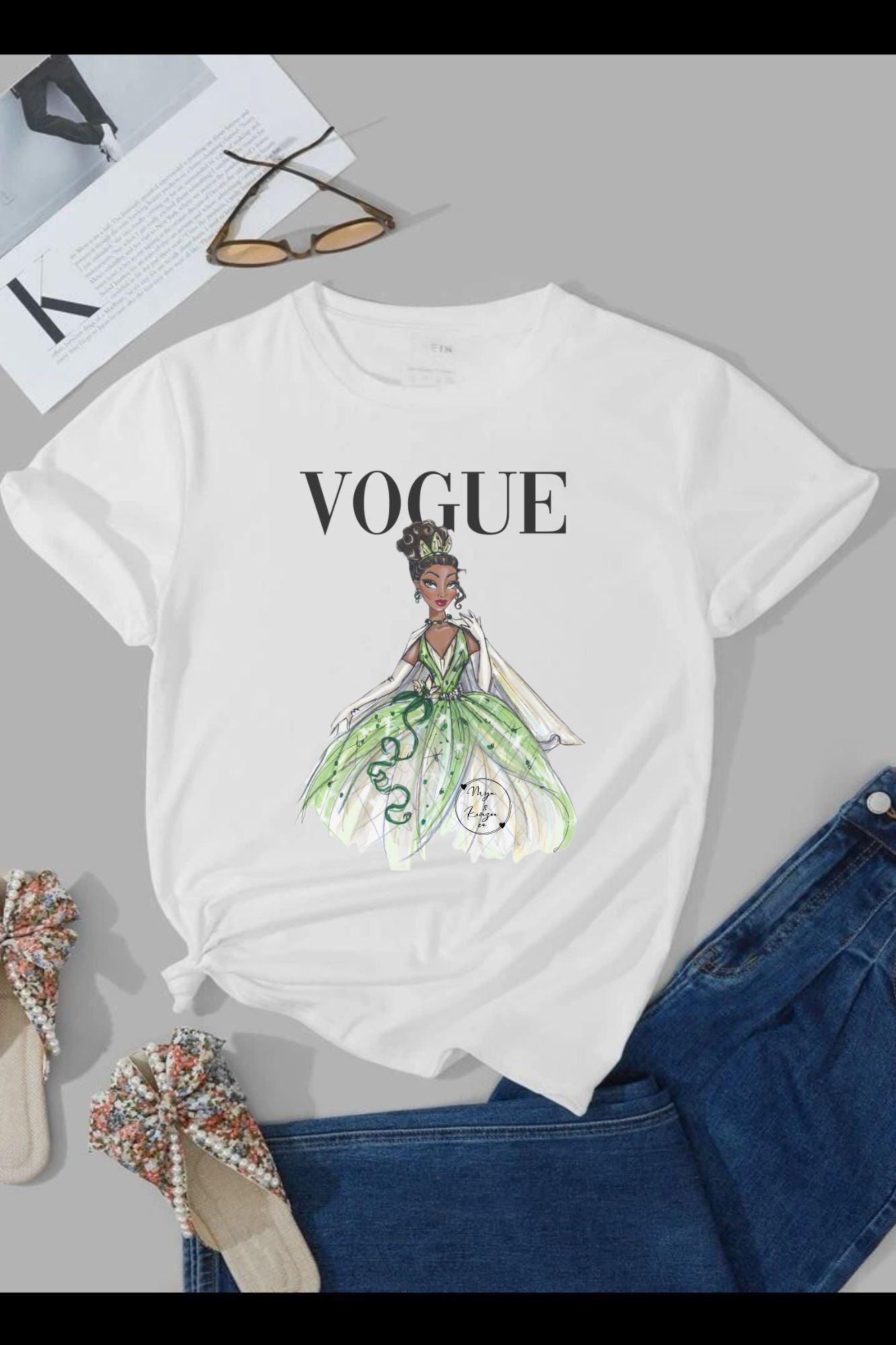 Bold Black Vogue logo and Unique Water color design. 