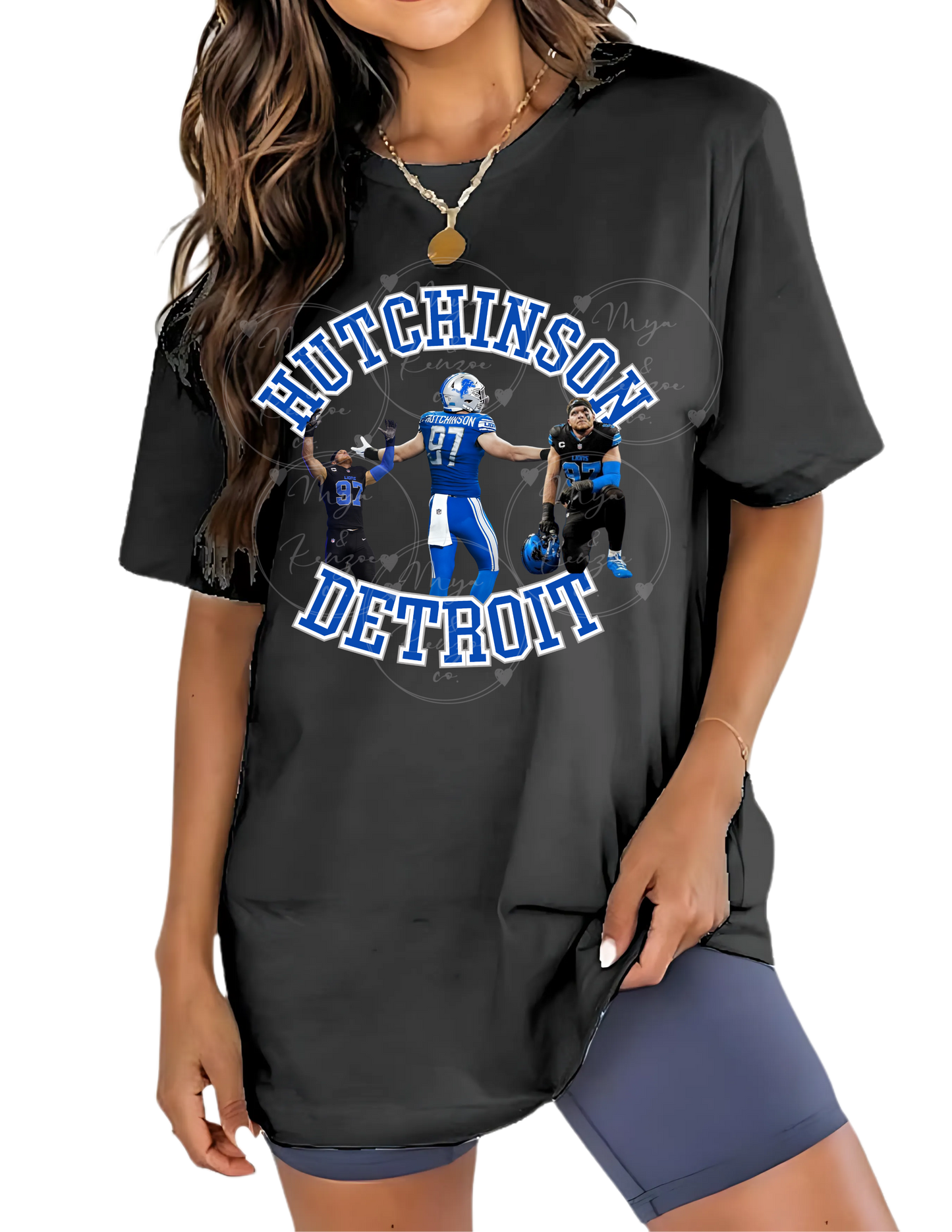 Detroit lions NFL Hutchinson Detroit - Mya and Kenzie co