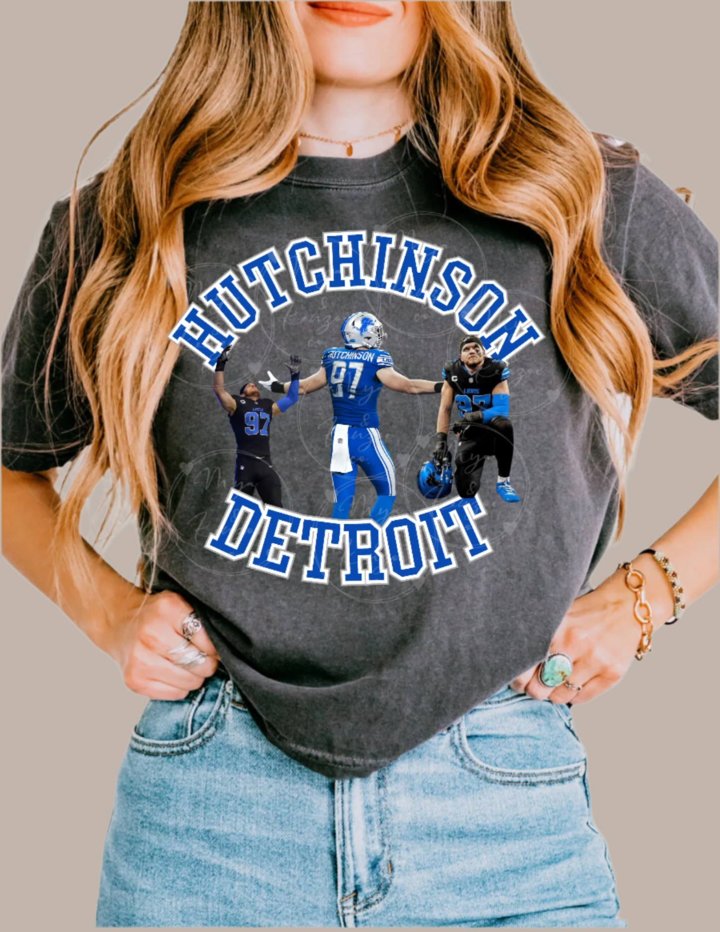 Detroit lions NFL Hutchinson Detroit - Mya and Kenzie co