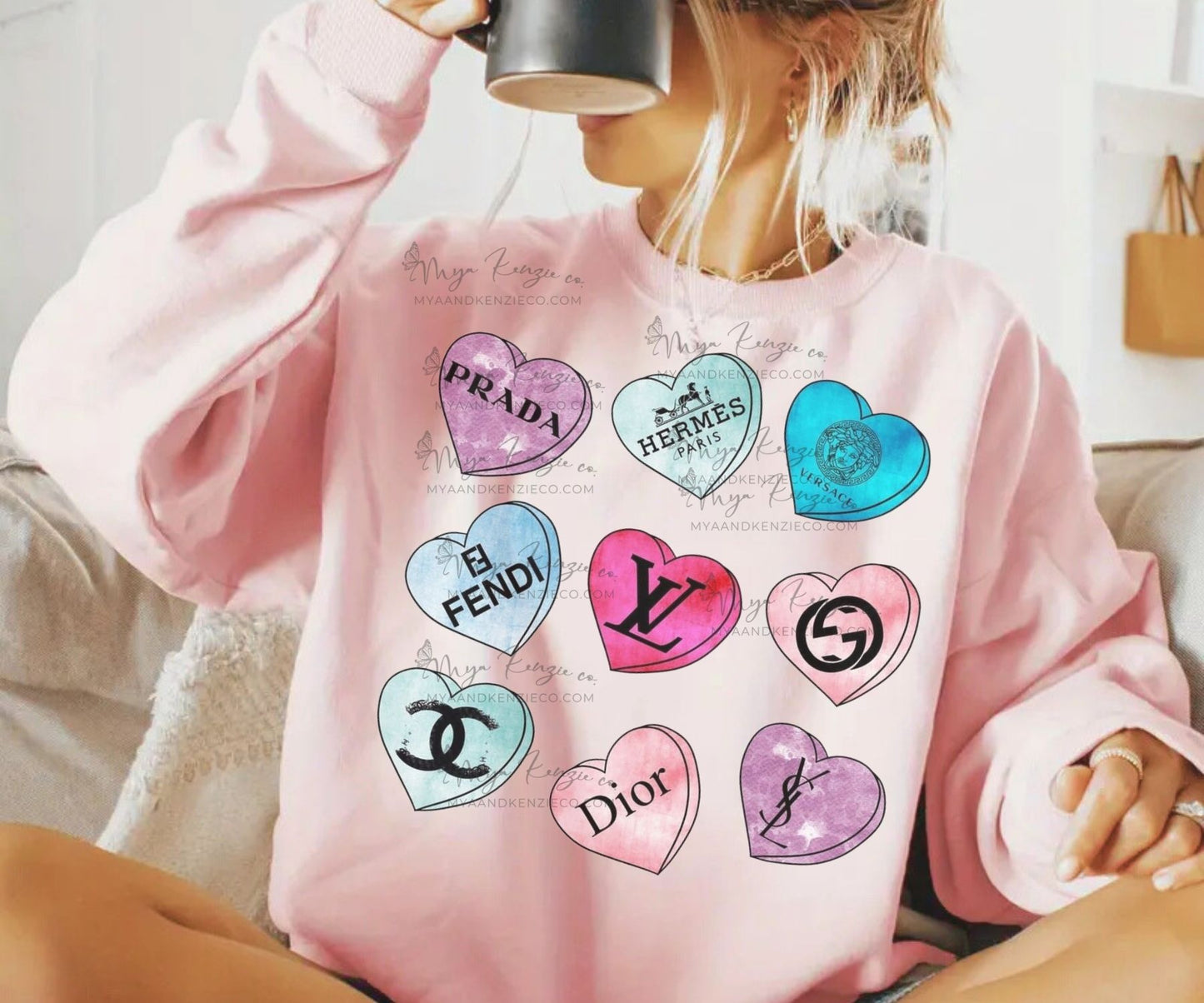 Valentines Conversation Hearts Custom Valentines day Apparel