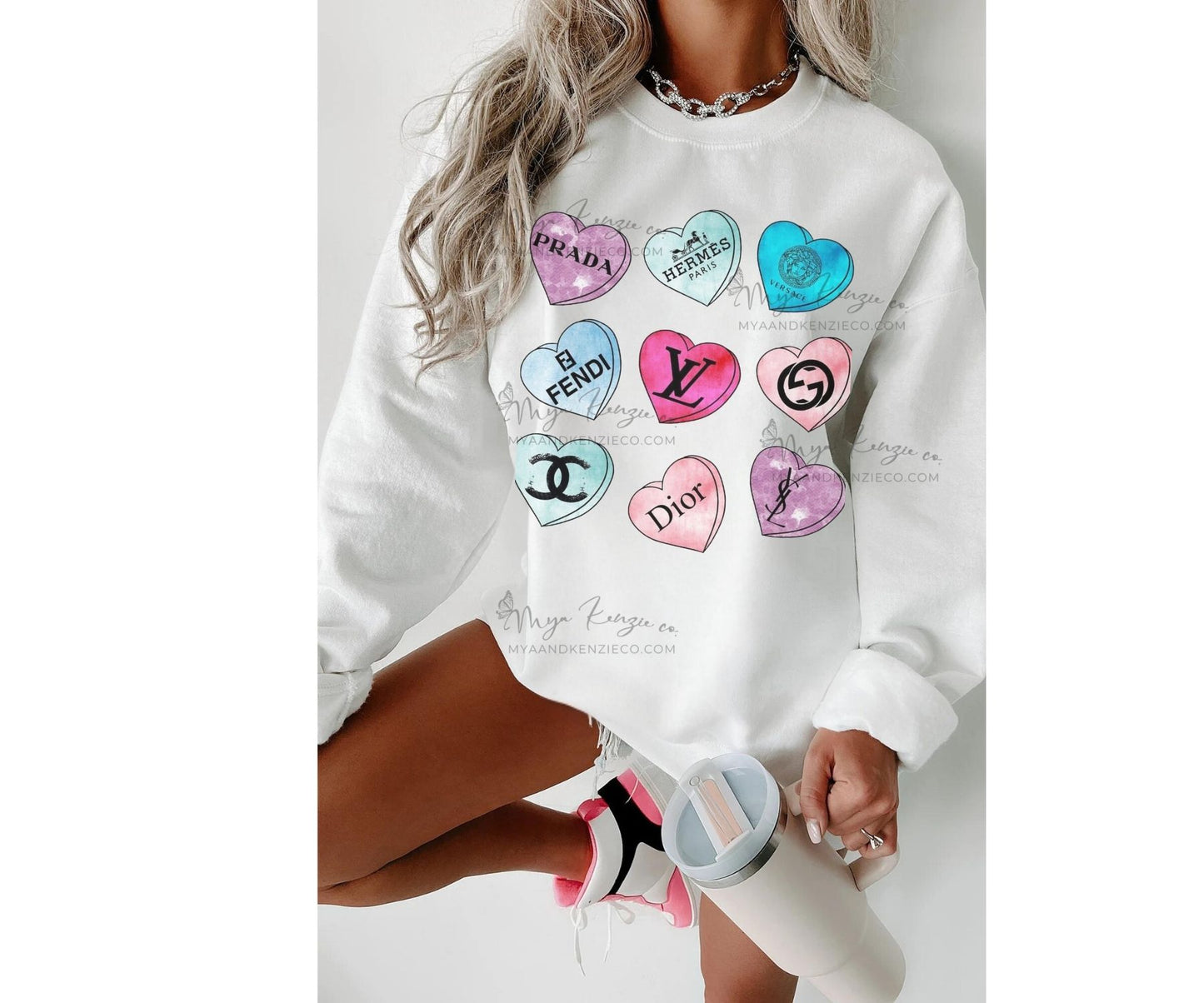 Valentines Conversation Hearts Custom Valentines day Apparel