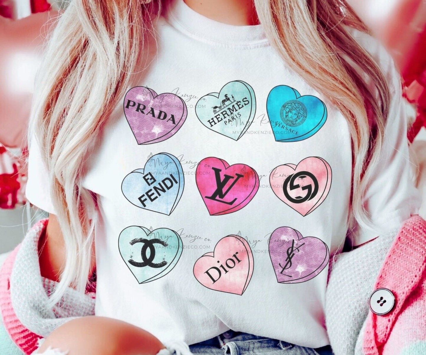 Valentines Conversation Hearts Custom Valentines day Apparel