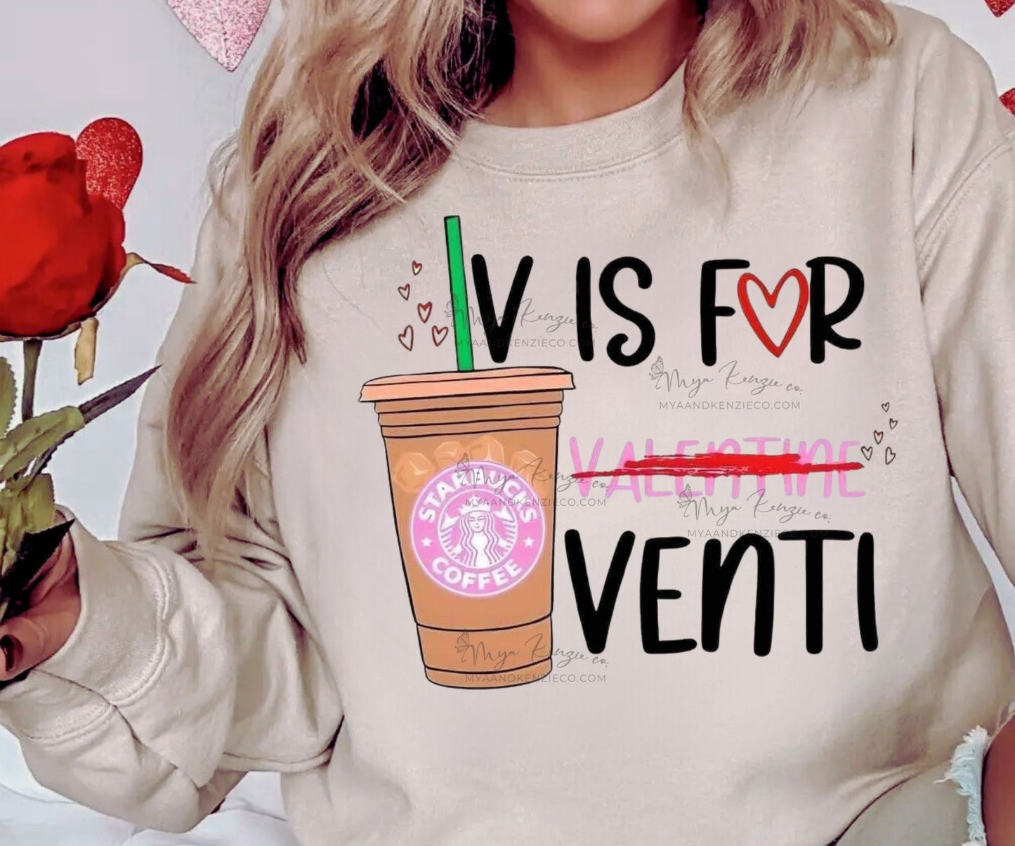 V is For Venti, Custom Valentines Day Apparel