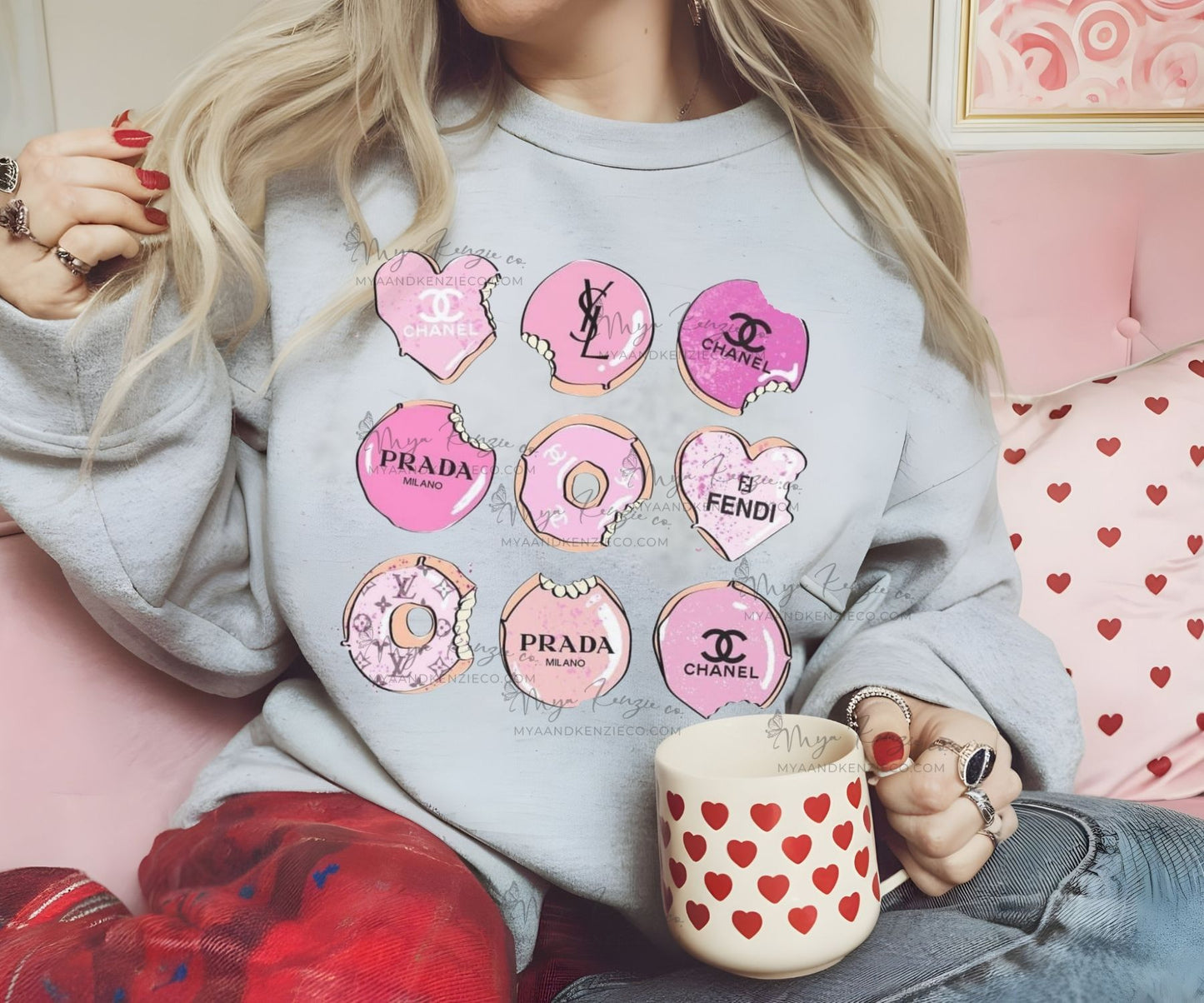 Valentines Donuts Custom Valentines apparel